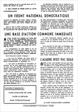 Tract du Parti communiste algérien