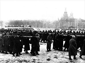 Petrograd, funeral of the February  victims