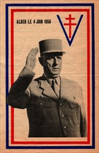 Tract : Message of General de Gaulle to Algiers