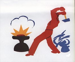 Affiche politique de Vladimir Maïakovsky  : Fenêtre Rosta n°141