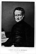 L'abbé Félicité Robert de Lamenais en 1827