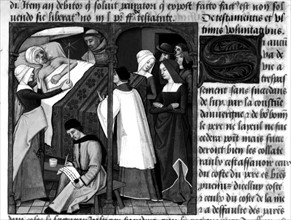 Manuscrit : Le stile du droit français, le mourant dicte son testament