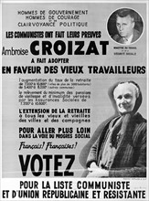 Affiche du Parti communiste français