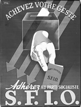Affiche du Parti socialiste S.F.I.O.