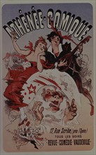 Advertising poster for a show at the Athénée-Comique