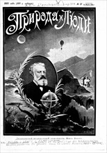 Hommage à Jules Verne, in : "Piroda i Suedi", hebdomadaire russe