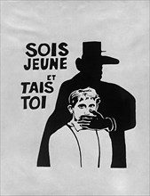 Poster designed by the students during the events of May 1968