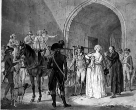 Cuglenburgh, Marie-Antoinette conduite au supplice
