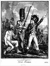 French soldiers in 1792