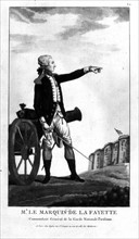 Monsieur le marquis de La Fayette, commandant général de la Garde nationale parisienne