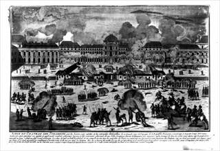 Siege of the chateau des Tuileries on August 10, 1792 -