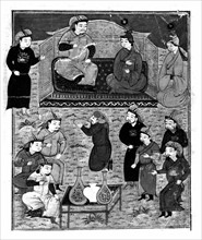 Persian manuscript adorned with 106 paintings