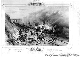 Victor Adam, Catastrophe de chemin de fer du 8 mai 1842