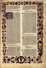 Manuscript of Pliny the Elder, in : "Natural History"