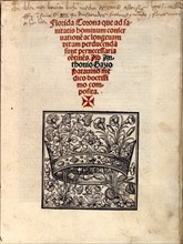 Antonio GAZI, Manuscript : "Florida Corona que ad sanitatis hominum conservatione..."
