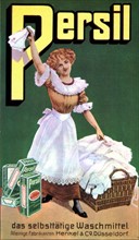 Advertising poster for a laundry soap brand
