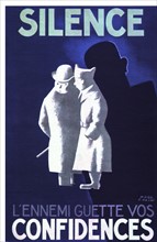 Poster by Paul Colin on spying during World War II