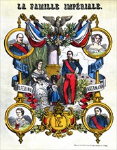 Epinal popular print, Napoleon III and the imperial family