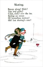 Rhymes par Olive Beaupre Miller : "Sunny rhymes for happy children" : "Skating"