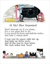 Rhymes by Olive Beaupre Miller : "Sunny rhymes for happy children" : "O My How Important"