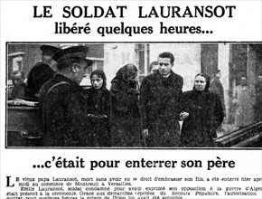 Article sur Emile Lauransot, soldat insoumis