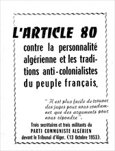Plaquette du Parti communiste algérien