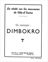 Fascicule édité par le Secours populaire français : "La vérité sur les massacres en Côte d'Ivoire"