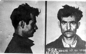 Fernand Yveton après son arrestation et après la torture