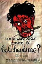 Affiche de propagande antibolchévique.