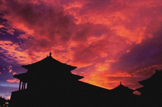 the Imperial Palace, the Forbidden City in Beijing/Peking, sun