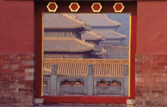 Le Palais impérial, la Cité Interdite à Beijing/Pékin, porte