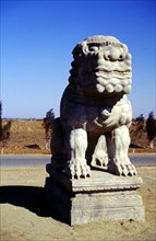 Tombeaux de l'Est des Qing, sculpture sur pierre sur le Chemin de l'Esprit