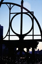 Un ancien instrument astronomique à l'ancien Observatoire de Pékin