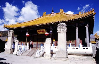 Wutai shan, l'un des plus anciens sites bouddhistes de Chine; Pusading, Zhenrongyuan (Temple de la Véritable Apparence)