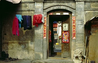 Maison dans le quartier des "Hutong" (ruelles) à Pékin