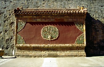 Les tombeaux Qing de l'Est, Yuling, mur décoré