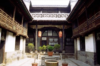 Residence house, the grand courtyard of Wang's falimy