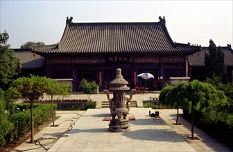 Temple de Linji, cour Mahavira, grand Temple du Trésor Puissant