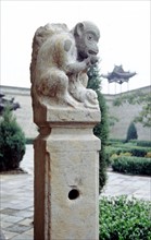 Demeure de la famille Wang, la grande cour, 
détail d'une sculpture