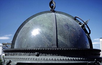 Ancien instrument astronomique à l'ancien Observatoire de Pékin