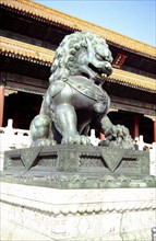 The forbidden City, the Palace Museum, the Imperial Palace, Bronze Lion