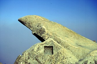 Mont Taishan, détail d'une sculpture
