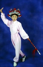 A pupil learning Beijing Opera