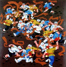 Chinese peasant's painting