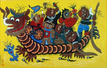 Chinese peasant's painting