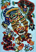 Chinese peasant's painting