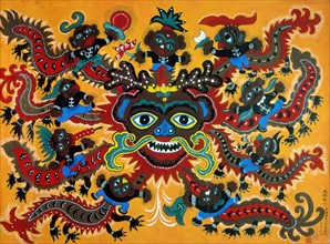Chinese peasant's painting