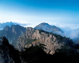 Montagne Huangshan, province de l'Anhui, Chine