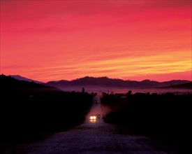 Camion sur  la route, Chine