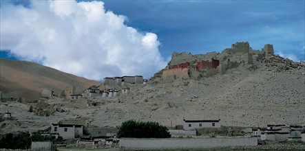 Ville de Xiahe, province du Gansu, Chine